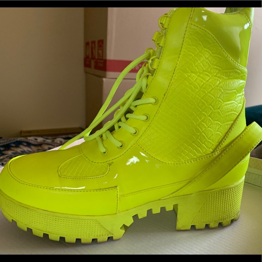 Bright boots!
